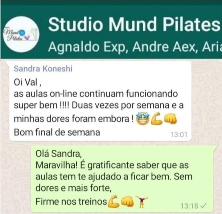 depoimento de aluna